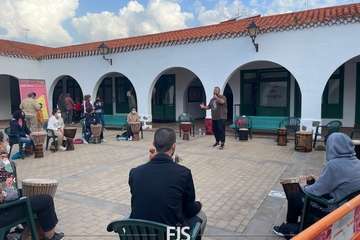 Taller de percusión africana en la Casa de la Juventud de Telde/Francisco Javier Santana.